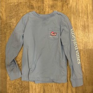 Vineyard Vines Kids Light Blue Long Sleeve Tee